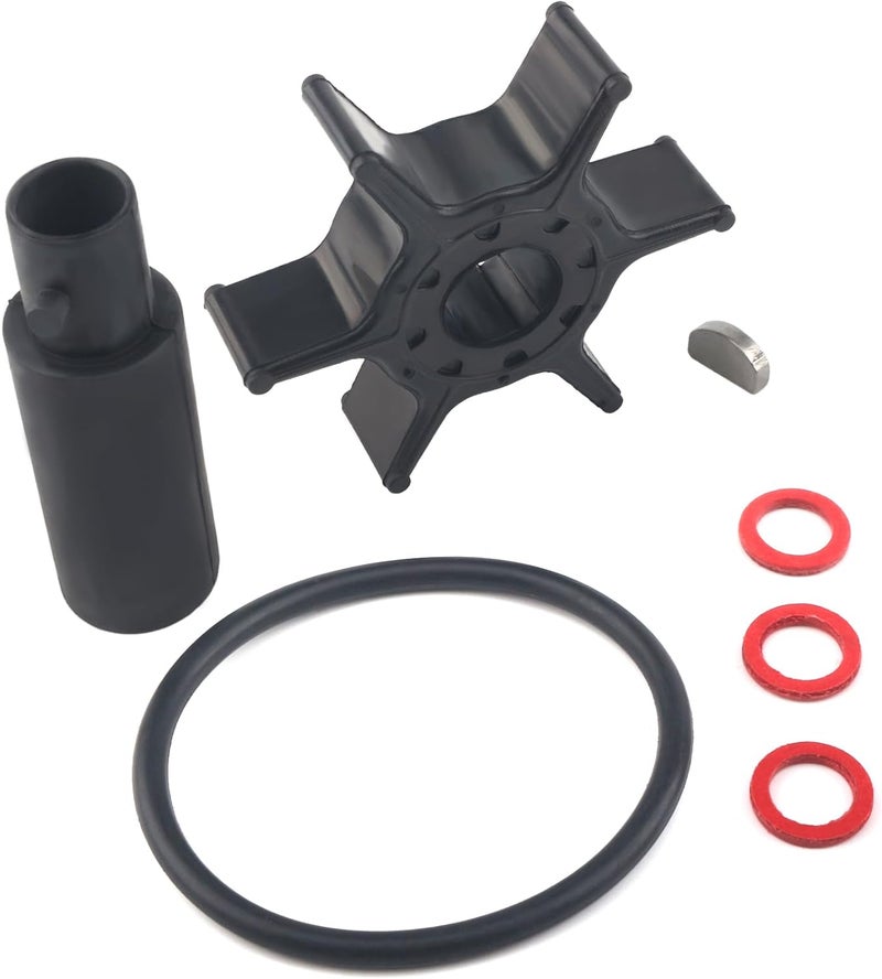 QUICKMARINE 63V-44352 Marine Water Pump Impeller Service Kit fits Yamaha 4 Stroke 8 9.9 HP Boat Outboard Motor Replacement 63V-44352-00 63V-44352-01 Sierra 18-3040 - Image 1